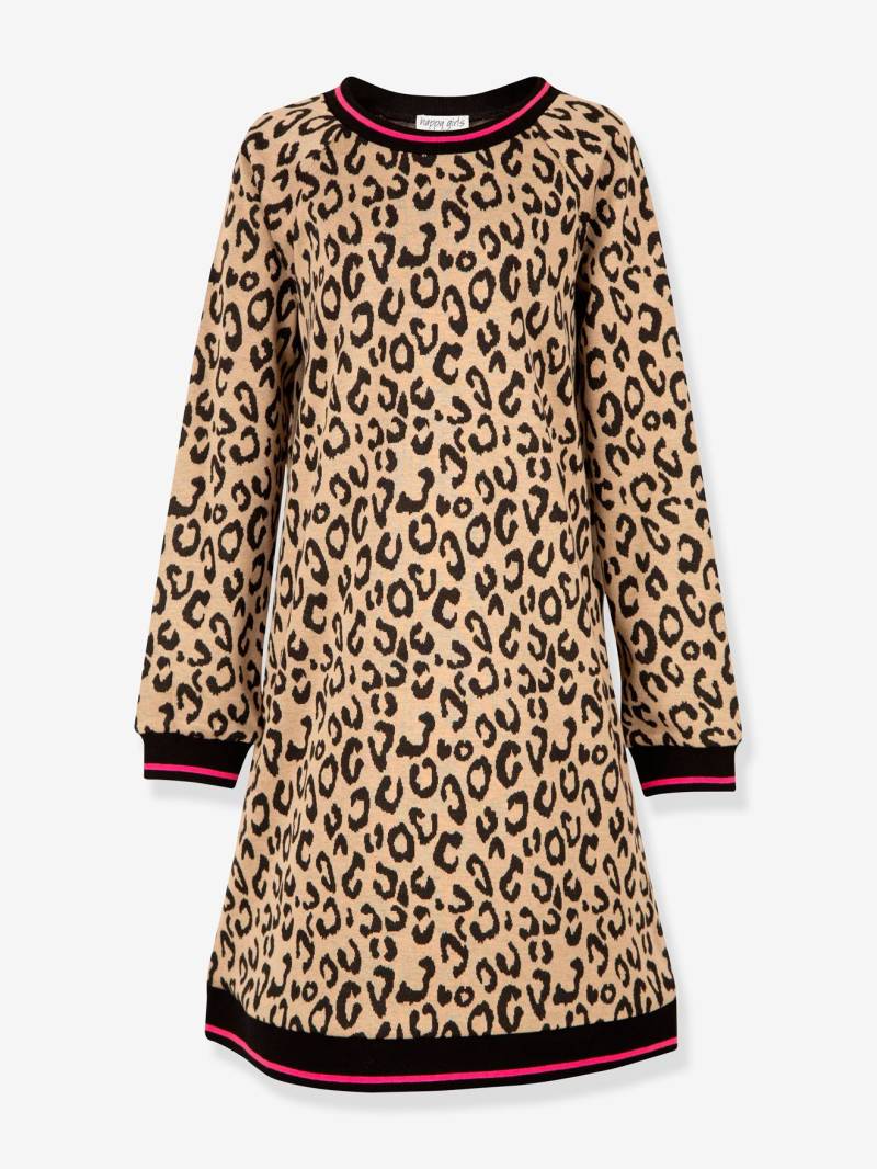 Strickkleid Happy Girls Mädchen mit Leoprint von Happy Girls