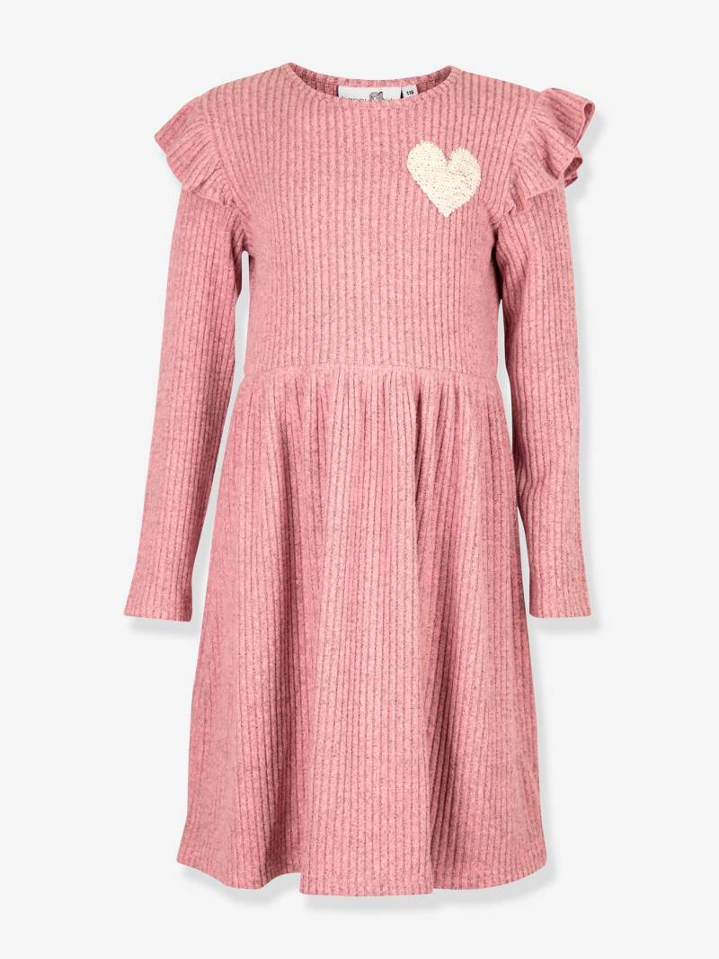 Strickkleid Happy Girls Mädchen mit Paillettenherz pfingstrose von Happy Girls