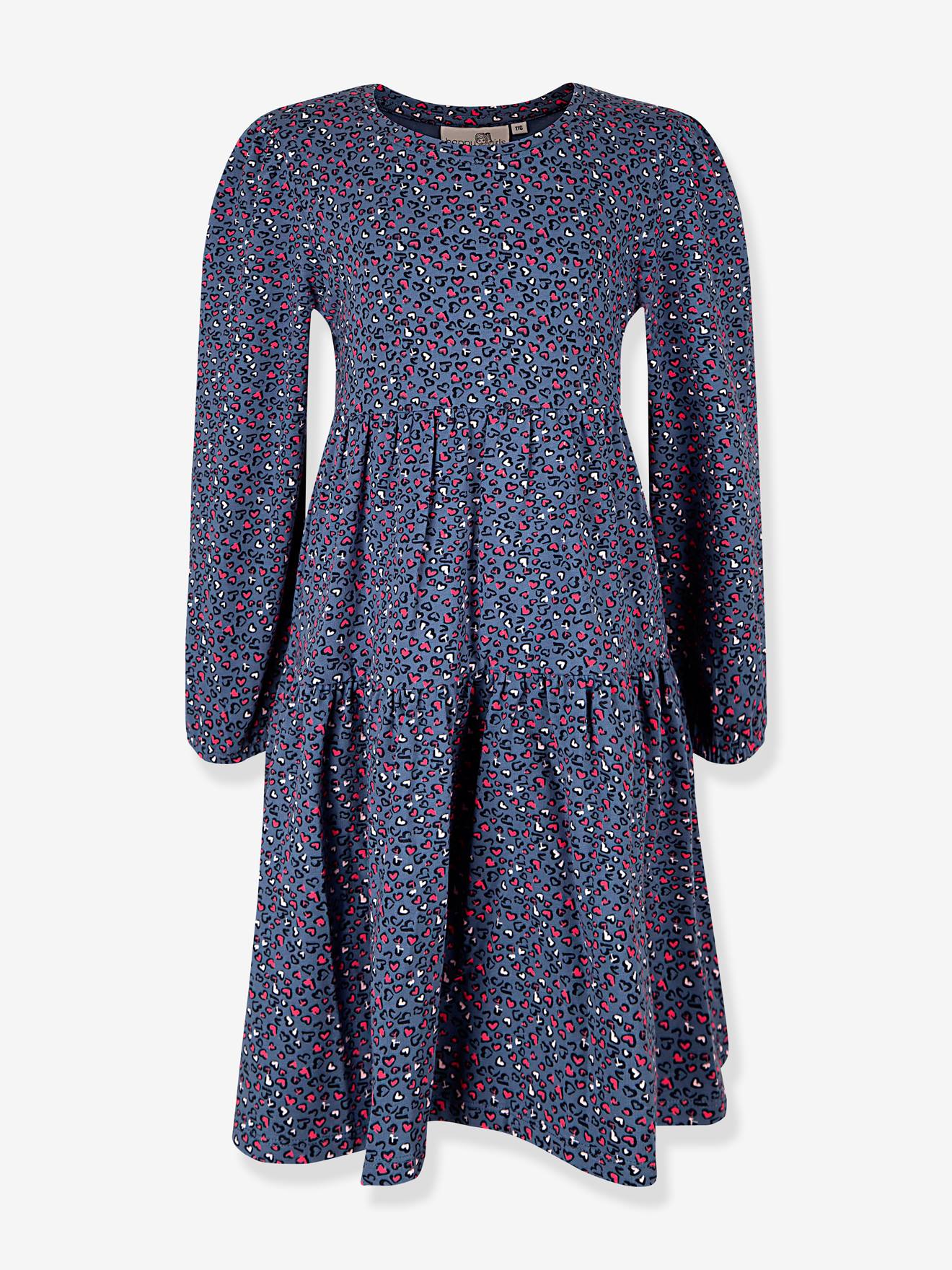 Volantkleid Langarm Happy Girls Mädchen mit Herzmuster von Happy Girls