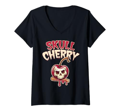 Damen Fröhlicher Leckerbissen für Obstliebhaber an Halloween T-Shirt mit V-Ausschnitt Damen Fröhlicher Leckerbissen für Obstliebhaber an Halloween T-Shirt mit V-Ausschnitt von Happy Halloween Fruit Trick Or Treat