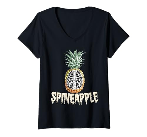 Damen Fröhlicher Leckerbissen für Obstliebhaber an Halloween T-Shirt mit V-Ausschnitt Damen Fröhlicher Leckerbissen für Obstliebhaber an Halloween T-Shirt mit V-Ausschnitt von Happy Halloween Fruit Trick Or Treat