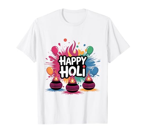 Happy Holi T-Shirt für Damen Herren Kinder Farbe Indien Hindus T-Shirt Happy Holi T-Shirt für Damen Herren Kinder Farbe Indien Hindus T-Shirt von Happy Holi Celebrating The Festival Of Colors