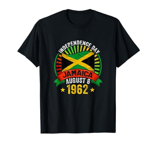 Stolzer Jamaikanischer Unabhängigkeitstag Jamaika 1962 Männer Frauen Kinder T-Shirt Stolzer Jamaikanischer Unabhängigkeitstag Jamaika 1962 Männer Frauen Kinder T-Shirt von Happy Independence Day Proud Jamaican Flag