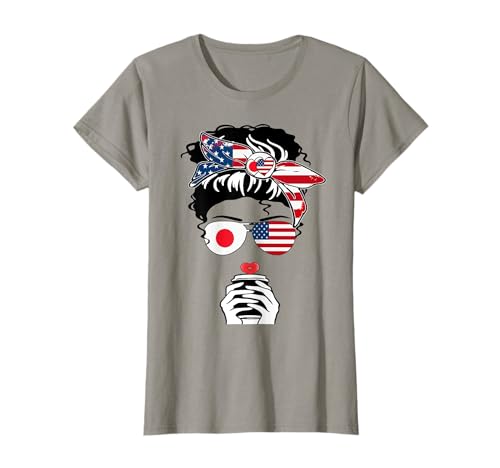 Japanische amerikanische Kaffeetasse Mutter Mädchen Schwester Tante Japan USA Flagge T-Shirt Japanische amerikanische Kaffeetasse Mutter Mädchen Schwester Tante Japan USA Flagge T-Shirt von Happy Japan America Day Japanese American Pride