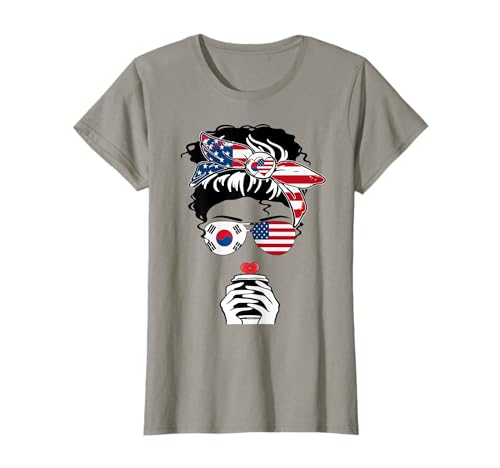 Koreanische amerikanische Kaffeetasse Mama Mädchen Schwester Tante Korea USA Flagge T-Shirt Koreanische amerikanische Kaffeetasse Mama Mädchen Schwester Tante Korea USA Flagge T-Shirt von Happy Korean American Day Korean American Pride