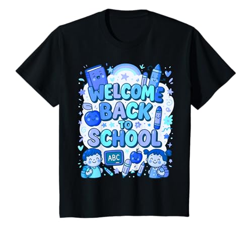 Kinder Willkommen zurück in die Schule, lustiges Design für jedes Alter T-Shirt Kinder Willkommen zurück in die Schule, lustiges Design für jedes Alter T-Shirt von Happy Learning Vibes