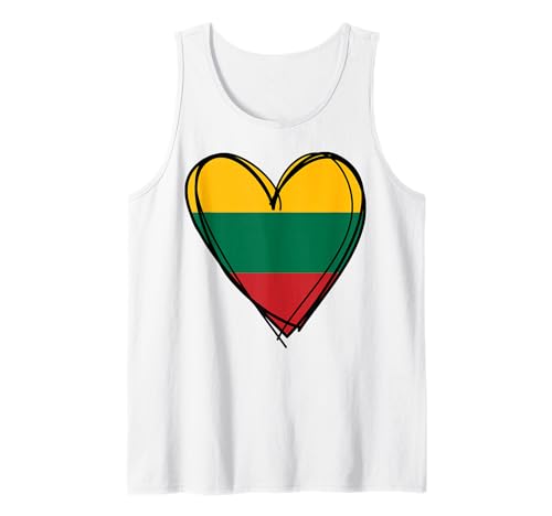 Stolzer litauischer Junge Mädchen Tante Papa Mama Litauen Flagge Herz Tank Top Stolzer litauischer Junge Mädchen Tante Papa Mama Litauen Flagge Herz Tank Top von Happy Lithuania Independence Restoration Day