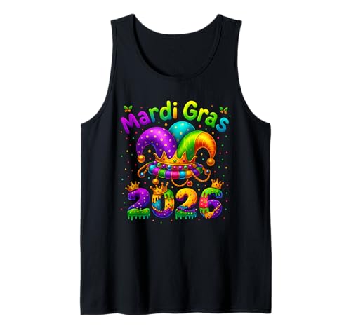 Happy Mardi Gras Karneval Fasching 2026 Narren Männer Frauen Tank Top Happy Mardi Gras Karneval Fasching 2026 Narren Männer Frauen Tank Top von Happy Mardi Gras Carnival 2026 Apparel For Family