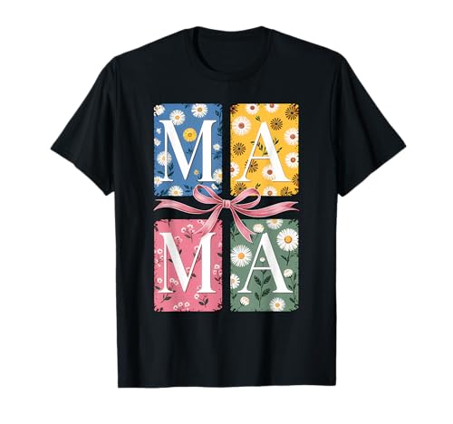 Mama Floral Spring Coquette Bow Happy Mothers Day Damen T-Shirt Mama Floral Spring Coquette Bow Happy Mothers Day Damen T-Shirt von Happy Mother's Day Outfit Collection.