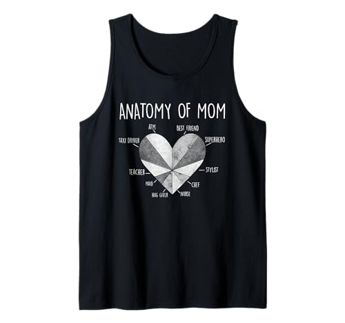 Lustiges Mama-Design, sarkastischer Muttertag, Anatomie der Mutter, Damen Tank Top von Happy Mother's Day vintage Cute heart Mom Grandma