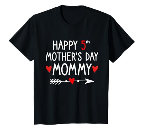 Kinder Alles Gute zum 5. Muttertag Mama, Muttertag für Kinder T-Shirt von Happy Mothers Day For Kids