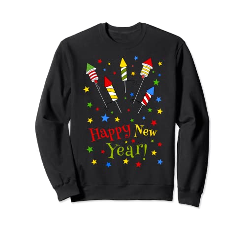 Happy New Year Silvester Outfit Neujahr Herren Damen Sweatshirt Happy New Year Silvester Outfit Neujahr Herren Damen Sweatshirt von Happy New Year Silvester Outfit Frohes Neues Jahr