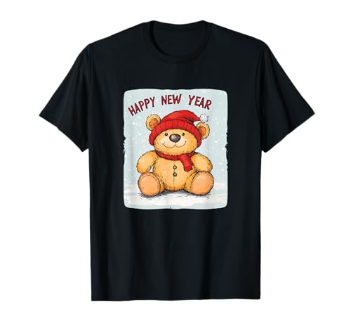 Neujahrsfeier Teddy Kostüm für Jungen und Mädchen T-Shirt Neujahrsfeier Teddy Kostüm für Jungen und Mädchen T-Shirt von Happy New Year Teddy Bear