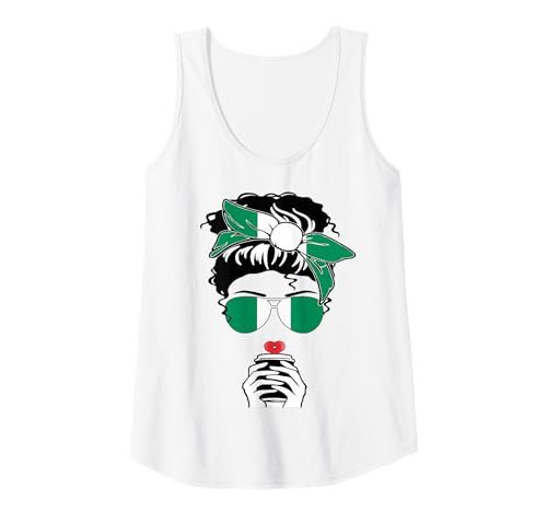 Damen Coole nigerianische Kaffeetasse Mama Mama Mädchen Tante Nigeria Flagge Grafik Tank Top Damen Coole nigerianische Kaffeetasse Mama Mama Mädchen Tante Nigeria Flagge Grafik Tank Top von Happy Nigeria Independence Day I Love Abuja Tee