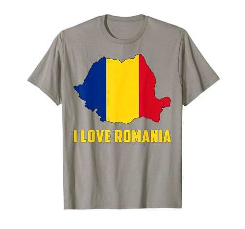 Hello Bukarest I Love Rumänien Karte Flagge Stolze Rumänische Mama T-Shirt von Happy Romania Independence Day Proud Romanian Tee