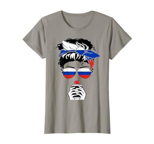 Cooler russischer Kaffee Mama Mama Mädchen Schwester Tante Russland Flagge Druck T-Shirt Cooler russischer Kaffee Mama Mama Mädchen Schwester Tante Russland Flagge Druck T-Shirt von Happy Russia Independence Day I Love Moscow Tee
