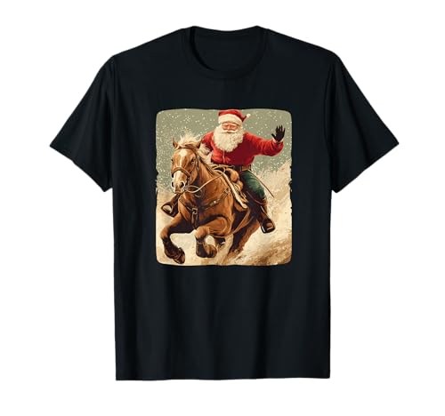 Tolles Reiten Weihnachtsmann-Kostüm für Jungen und Mädchen T-Shirt Tolles Reiten Weihnachtsmann-Kostüm für Jungen und Mädchen T-Shirt von Happy Santa Claus