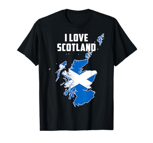Hello Edinburgh I Love Scotland Map Flag Proud Scottish Mama T-Shirt von Happy Scotland Nat'l Day Proud To Be Scottish Tee