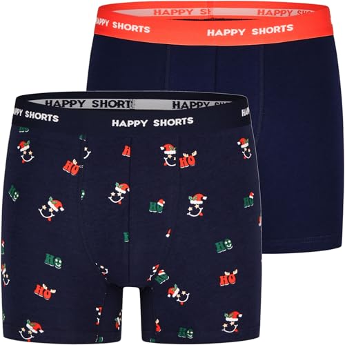 Happy Shorts 2 Jersey Trunk Herren Boxershorts Boxer HoHoHo, Farbe:HoHoHo, Grösse:L von Happy Shorts