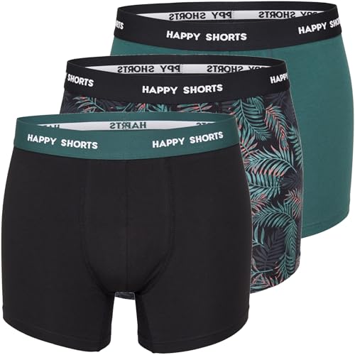 Happy Shorts 2er oder 3er Pack Herren Boxershorts, Trunks, Jerseys Farbwahl, Grösse:M, Farbe:3er Pack D02 Happy Shorts 2er oder 3er Pack Herren Boxershorts, Trunks, Jerseys Farbwahl, Grösse:M, Farbe:3er Pack D02 von Happy Shorts