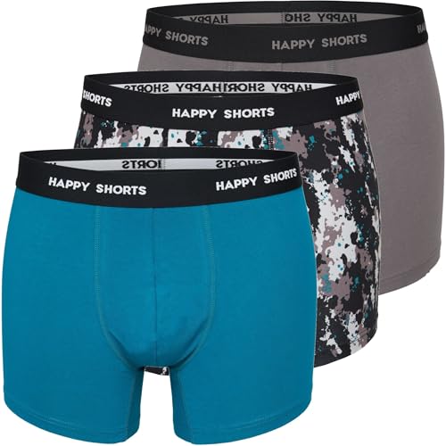 Happy Shorts 2er oder 3er Pack Herren Boxershorts, Trunks, Jerseys Farbwahl, Grösse:M, Farbe:3er Pack D04 Happy Shorts 2er oder 3er Pack Herren Boxershorts, Trunks, Jerseys Farbwahl, Grösse:M, Farbe:3er Pack D04 von Happy Shorts