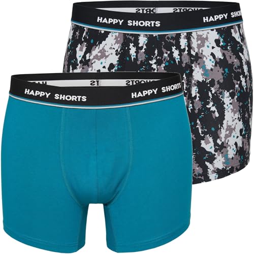 Happy Shorts 2er oder 3er Pack Herren Boxershorts, Trunks, Jerseys Farbwahl, Grösse:XL, Farbe:2er Pack D02 Happy Shorts 2er oder 3er Pack Herren Boxershorts, Trunks, Jerseys Farbwahl, Grösse:XL, Farbe:2er Pack D02 von Happy Shorts