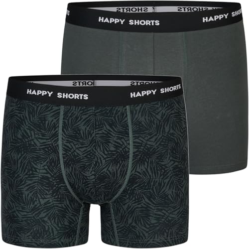 Happy Shorts 2er oder 3er Pack Herren Boxershorts, Trunks, Jerseys Farbwahl, Grösse:XL, Farbe:2er Pack D09 von Happy Shorts