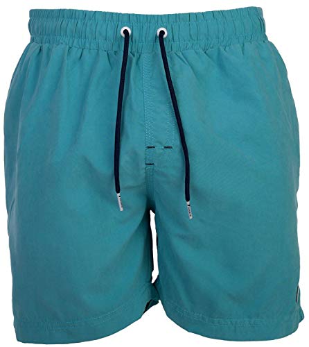 Happy Shorts Herren Badeshorts Strandshorts Shorts solid mid Blue S - XXL, Grösse:M - 5-50, Farbe:blau von Happy Shorts