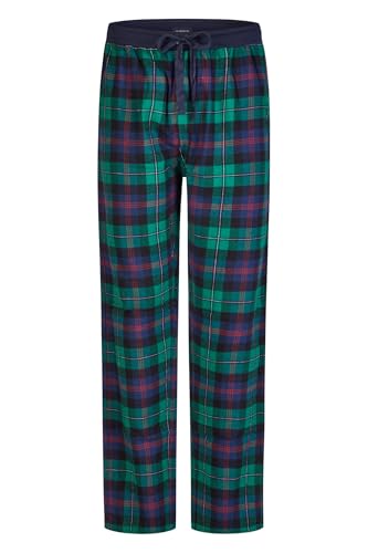 Happy Shorts Herren Flanell Pyjamahose Homewear X-Mas Grün Kariert, Farbe:Grün Kariert - Green Checkered, Grösse:XL von Happy Shorts