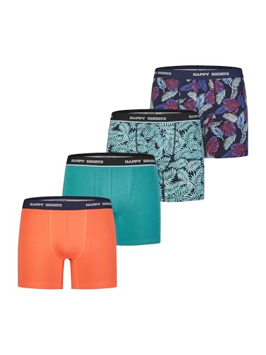 Happy Shorts Herren Retro Boxer 4-Pack Classic - bunt - Größe M von Happy Shorts