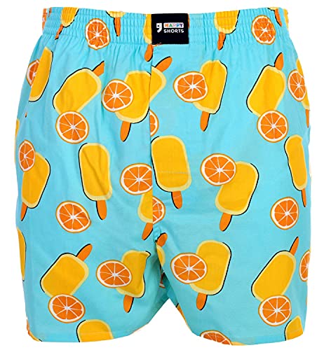 Happy Shorts Webboxer Herren Boxer Motiv Boxershorts lustig Farbwahl, Farbe:Design 04, Grösse:L von Happy Shorts