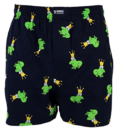 Happy Shorts Webboxer Herren Boxer Motiv Boxershorts Farbwahl, Grösse:L - 6-52, Präzise Farbe:Design 1 von Happy Shorts
