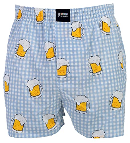 Happy Shorts Webboxer Herren Boxer Motiv Boxershorts lustig Farbwahl, Farbe:Design 11, Grösse:M von Happy Shorts