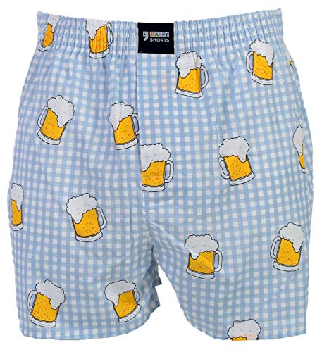 Happy Shorts Webboxer Herren Boxer Motiv Boxershorts Farbwahl, Grösse:M - 5-50, Präzise Farbe:Design 5 von Happy Shorts