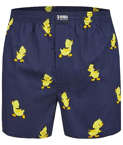Happy Shorts Webboxer Herren Boxer Motiv Boxershorts Sets zur Auswahl Farbwahl, Farbe:Design 01, Grösse:M von Happy Shorts