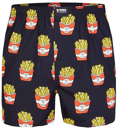 Happy Shorts Webboxer Herren Boxer Motiv Boxershorts lustig Farbwahl, Farbe:Design 08, Grösse:L von Happy Shorts