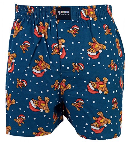 Happy Shorts Webboxer Herren Weihnachten Boxer Christmas Motiv Boxershorts, Grösse:L - 6-52, Farbe:Design 03 von Happy Shorts