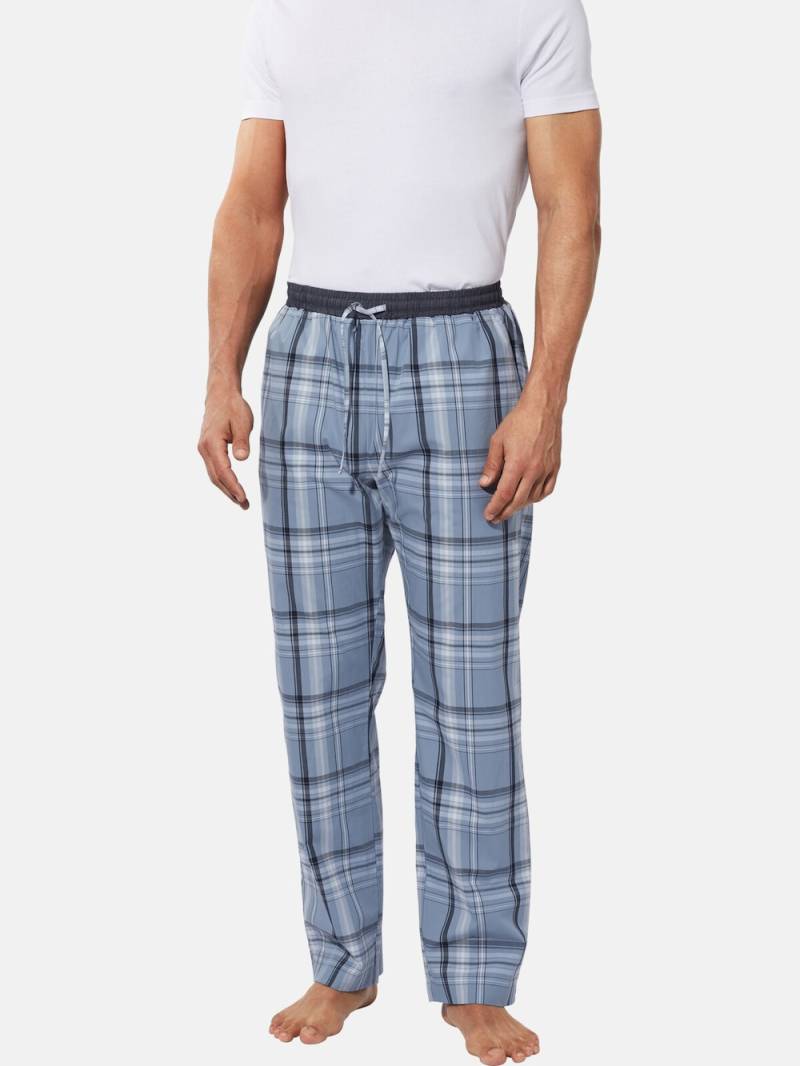 Große Größen 2Er Pack Schlafhose LEONIDAS, Herren, blau, Größe: 3XL, Baumwolle, Happy Size DE Men von Happy Size DE Men