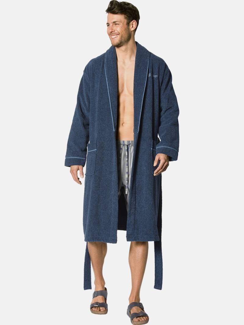 Große Größen Bademantel ADALTOLLI, Herren, grau, Größe: L, Baumwolle, Happy Size DE Men von Happy Size DE Men