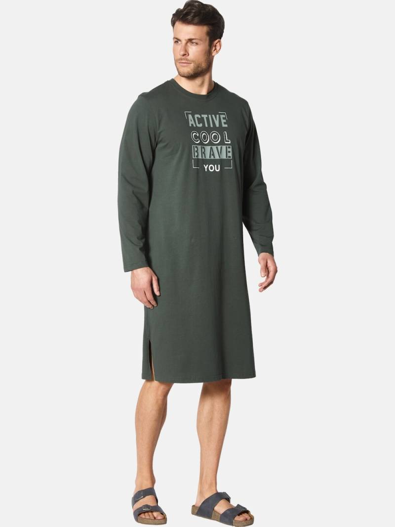 Große Größen Doppelpack Nachthemd STILARONI, Herren, grau, Größe: L, Baumwolle/Polyester, Happy Size DE Men von Happy Size DE Men