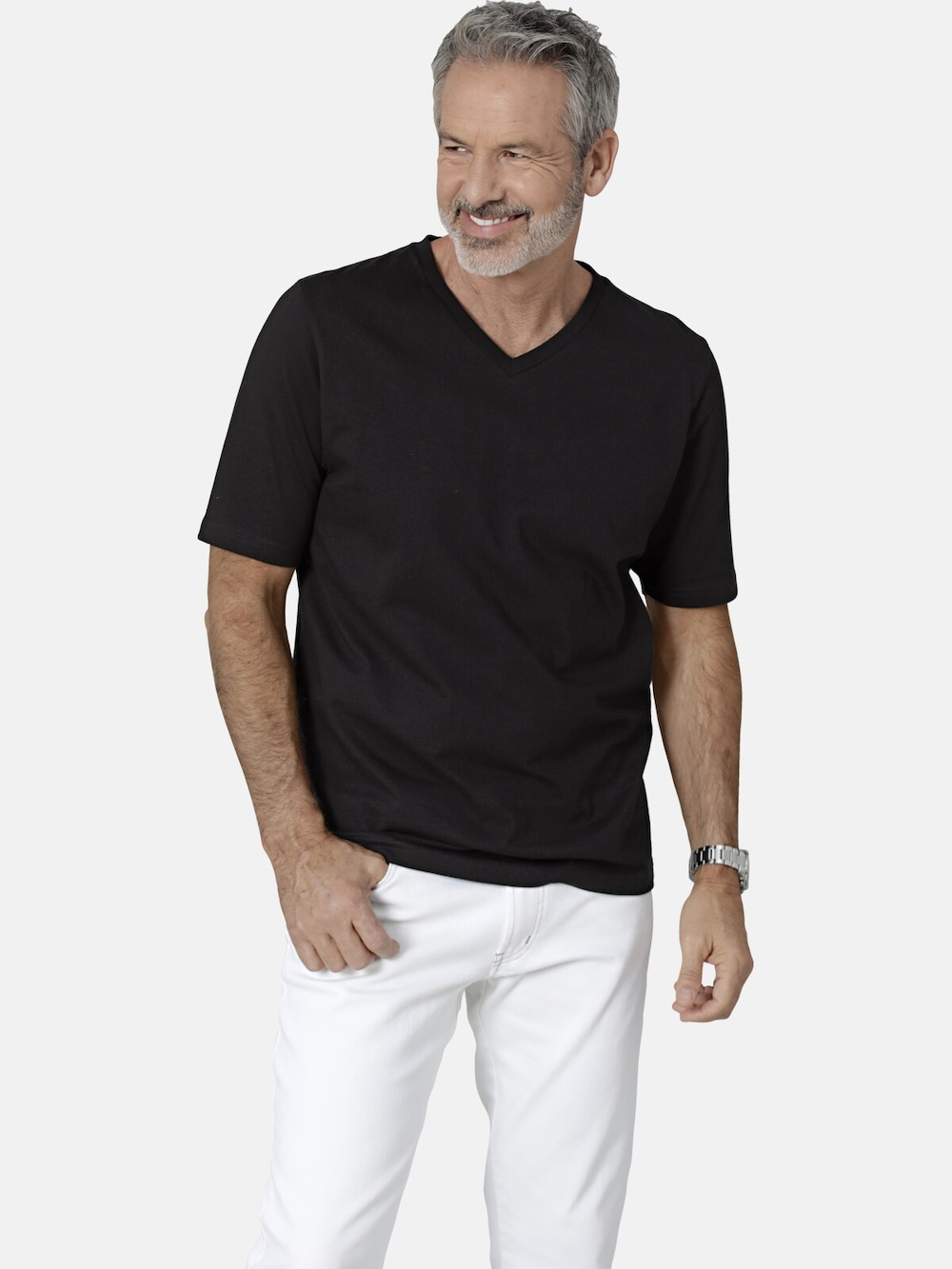 Große Größen Doppelpack T-Shirt BELLATORRO, Herren, schwarz, Größe: XL, Baumwolle, Happy Size DE Men von Happy Size DE Men