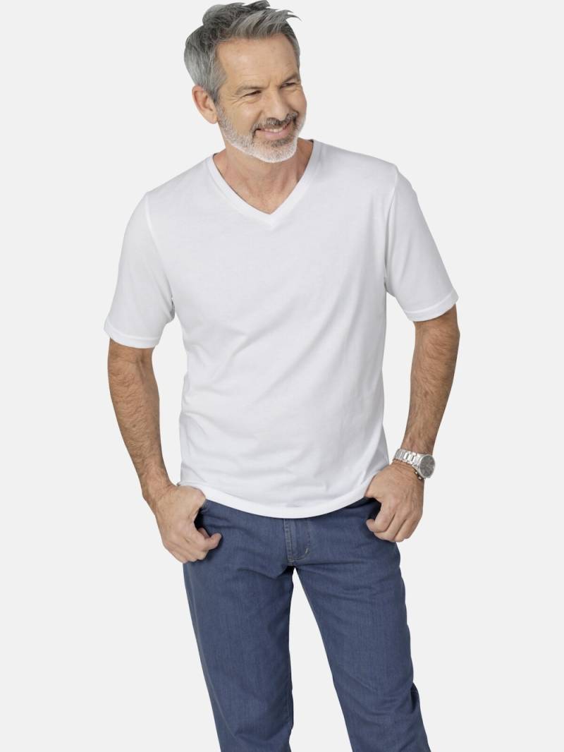 Große Größen Doppelpack T-Shirt BELLATORRO, Herren, weiß, Größe: XXL, Baumwolle, Happy Size DE Men von Happy Size DE Men