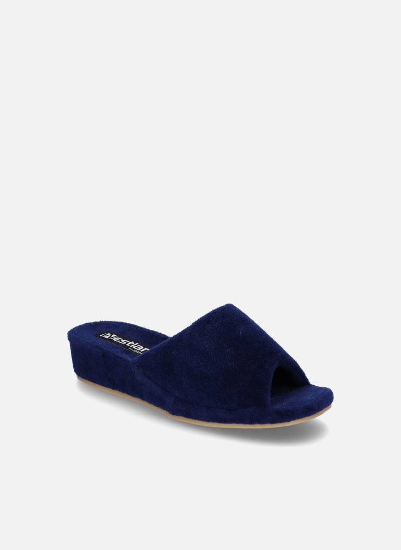 Große Größen Hausschuh Bologna, Herren, blau, Größe: 45, Gummi, Happy Size DE Men von WESTLAND