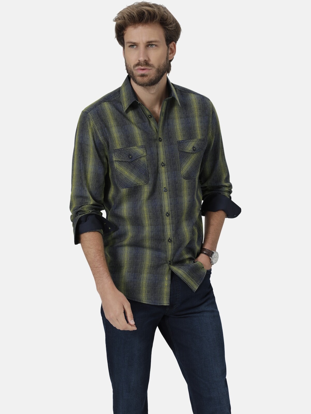 Große Größen Hemd LUCCARINO, Herren, blau, Größe: XXL, Baumwolle, Happy Size DE Men von Happy Size DE Men