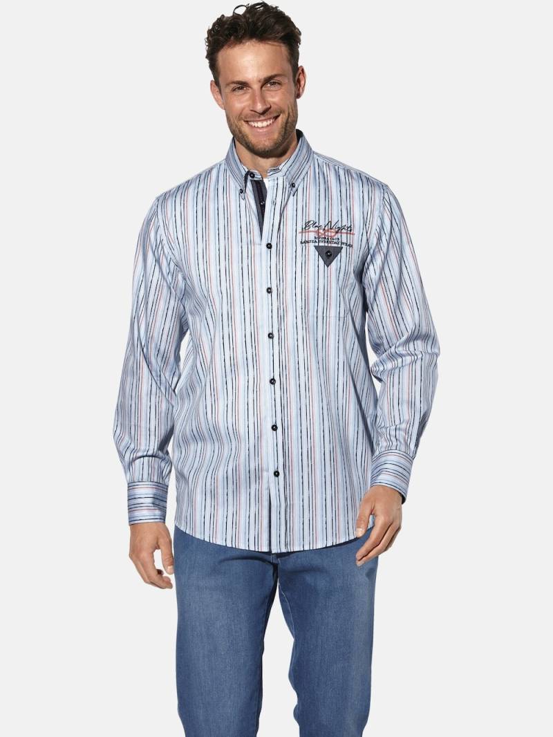 Große Größen Hemd MERN, Herren, blau, Größe: XL, Baumwolle, Happy Size DE Men von Happy Size DE Men