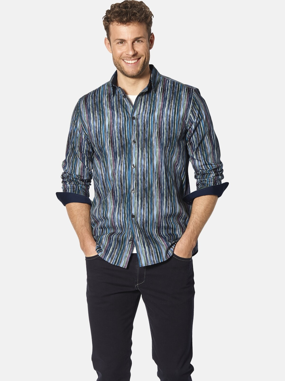 Große Größen Hemd URSILESTI, Herren, türkis, Größe: XXL, Baumwolle, Happy Size DE Men von Happy Size DE Men