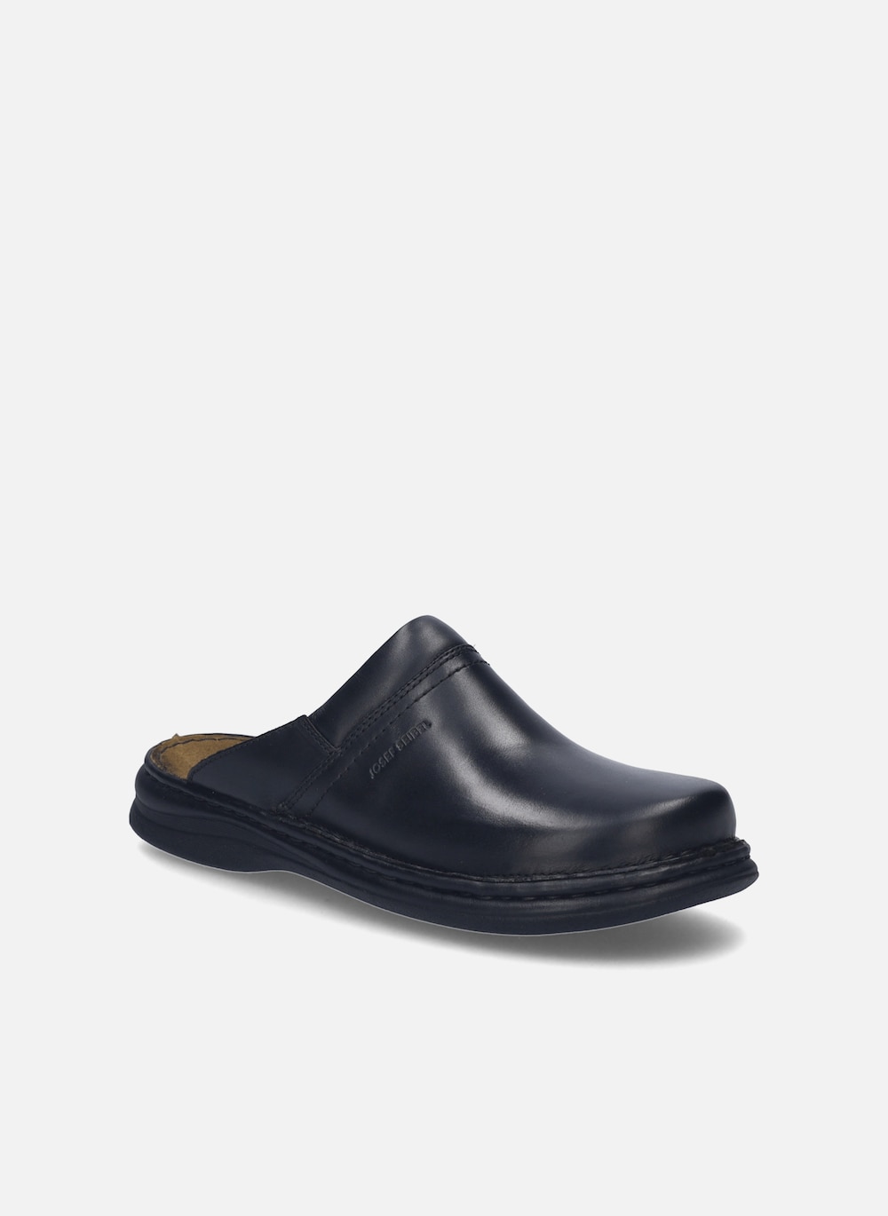 Große Größen Herren Clog Max, Herren, schwarz, Größe: 49, Sonstige/Leder, Happy Size DE Men von JOSEF SEIBEL