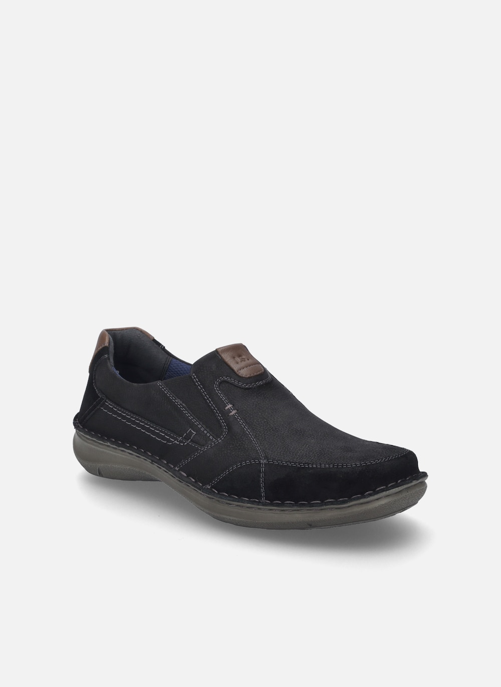 Große Größen Herren Slipper New Anvers 01, Herren, schwarz, Größe: 42, Leder, Happy Size DE Men von JOSEF SEIBEL