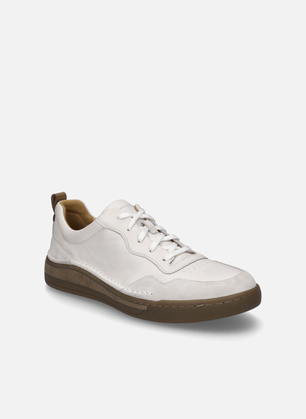 Große Größen Herren Sneaker Cleve 01, Herren, weiß, Größe: 48, Gummi/Leder, Happy Size DE Men von JOSEF SEIBEL