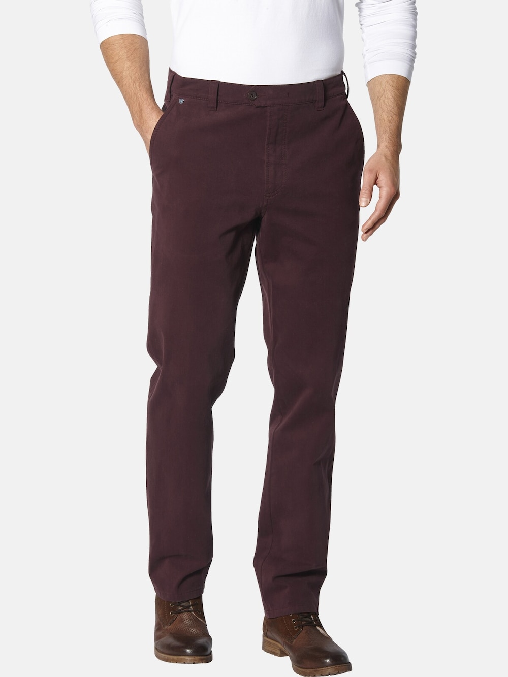 Große Größen Hose DANOTOSSI, Herren, rot, Größe: 50, Baumwolle, Happy Size DE Men von Happy Size DE Men